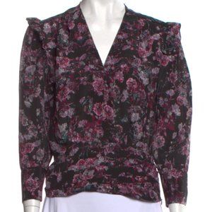 *NWOT* IRO Silk Floral Print Blouse
